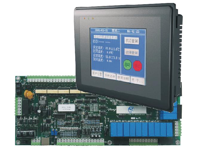 冷水機(jī)控制器,PLC觸摸屏控制板,冷水機(jī)控制系統(tǒng)